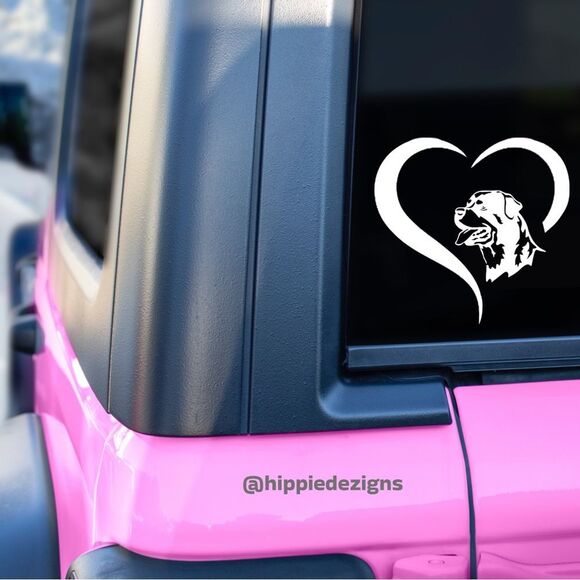 🎄 Rottweiler Vinyl Decal - Picture 1 of 5
